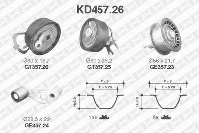 Kit distributie VW GOLF IV Variant 1J5 SNR KD45726
