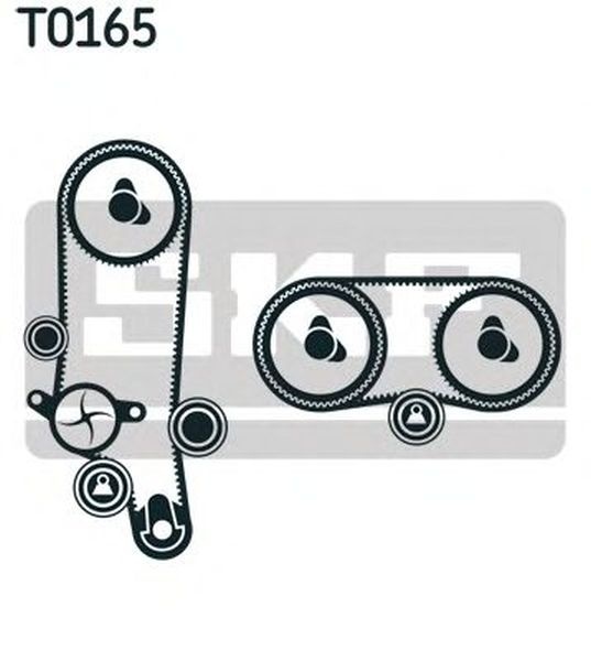 Kit distributie VW POLO 6N2 SKF VKMA01121