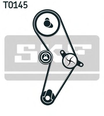 Kit distributie VW TRANSPORTER / CARAVELLE Mk V bus (7HB, 7HJ, 7EB, 7EJ, 7EF, 7 (2003 - 2016) SKF VKMA 01113