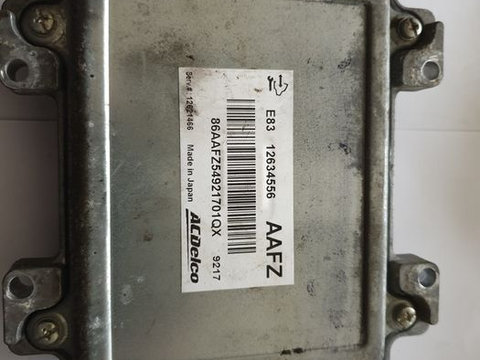 Kit ecu calculator Opel Insignia Astra J benzina 12634556 AAFZ