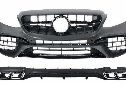 Kit Exterior Complet Compatibil Cu Mercedes-Benz E-Class W213 2016→ E63 Design Black Edition CBMBW213AMGE63B