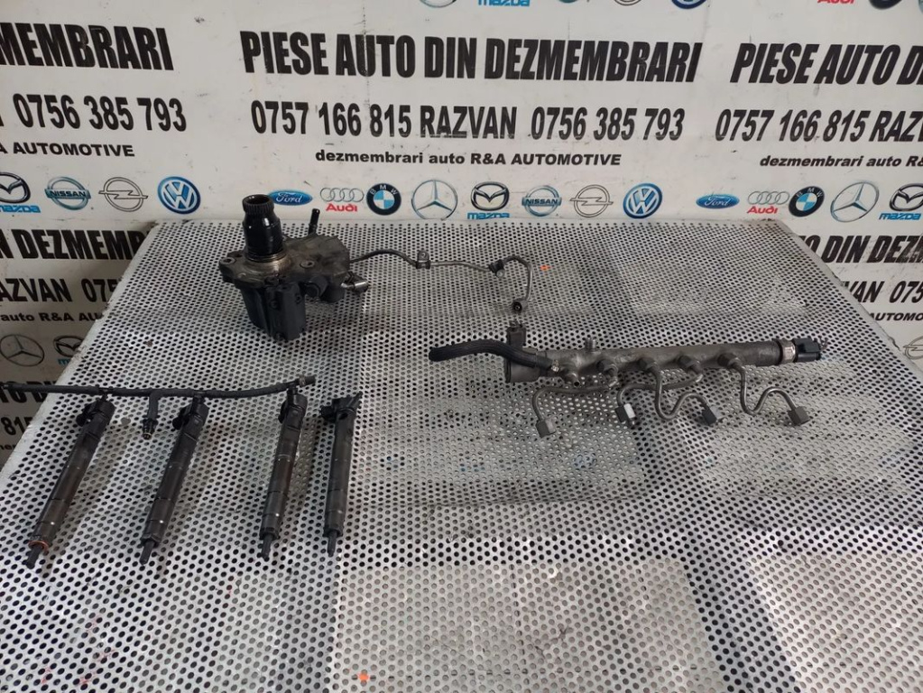 Kit Injectie Injectoare Pompa Rampa Mercedes 2.2 Cdi Euro 5 Motor 651 Cod A6510702887 A6510701701 A6510700595 Sprinter C/E Class W204 W212 Vito Viano Cls Clk Etc - Dezmembrari Arad