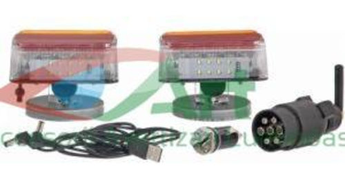 Kit lampi wireless LED 12V prindere magn