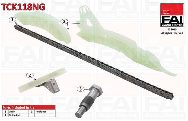 Kit lant de distributie # Peugeot Rcz 2010 2011 2012 2013 2014 2015 # TCK118NG # FAI AUTOPARTS