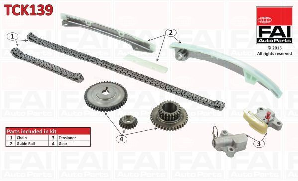Kit lant de distributie # Renault Latitude 2011 2012 2013 2014 2015 2016 2017 2018 2019 2020 2021 2022 2023 2024 2025 # TCK139 # FAI AUTOPARTS