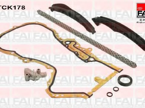 Kit lant de distributie TCK178 FAI AUTOPARTS pentru Vw Passat Vw Golf Vw Jetta Vw Vento Vw Polo Seat Ibiza Vw Tiguan Vw Cc Vw Touran Audi A3 Vw Rabbit Skoda Octavia Vw Eos Seat Cordoba Skoda Fabia Vw Bora Vw Beetle Vw Novo Skoda Laura Audi A1 Skoda Y