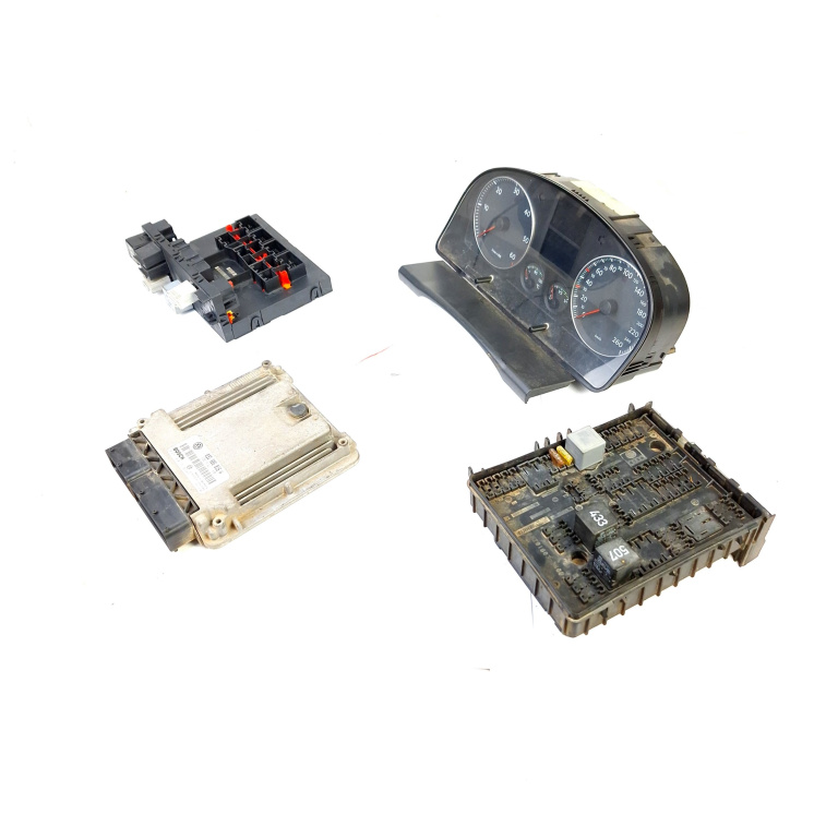 Kit Pornire BCM,calculator Motor,ceas Bord,panou Sigurante VW TOURAN (1T) 2003 - 2010 Motorina 03G906016A, 03G 906 016 A, 03G906016, 03G 906 016, 1039S02834, 1K0937049L, 1K0 937 049 L, 013949631C, 01394921, 110080217015, 1T0920860G, V3350110, 1T18583