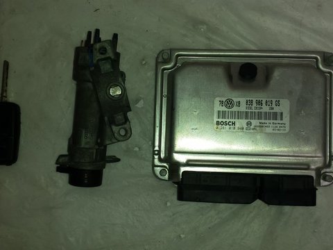 Kit Pornire Calculator Motor/ ECU Imobilizator/ Cititor Cheie Contact Cheie cu Cip VW Volkswagen Passat 3BG 1.9 TDI 1996-2005