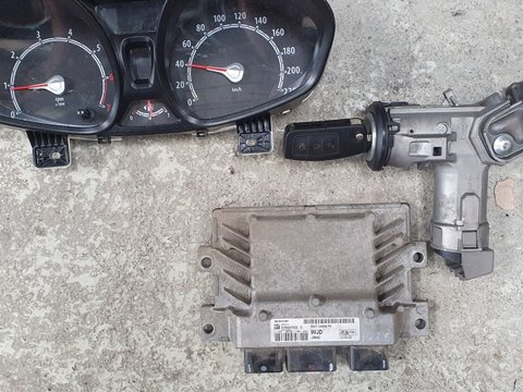 Kit pornire Ecu motor cu contact Ford Fiesta MK6 1.25 Benzina 2010 2011 2012 2013