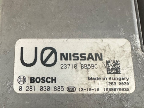 Kit pornire Nissan Qashqai J 10 ,1.6 diesel cod 0 281 030 885 / 0281030885 / 23710 BB59C