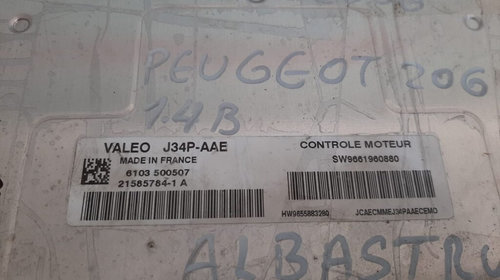 Kit pornire Peugeot 206 1.4 9661960880, 