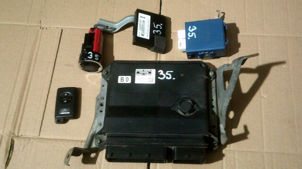 Kit pornire Toyota Auris 2.0 D-4D, ECU 8966112B00, 175800-8021, 82730-12210