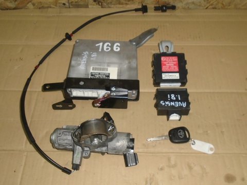 Kit pornire Toyota Avensis T25 motor 1.8 benzina, , ECU 89661-05880, 2750009421U, an 2003-2009