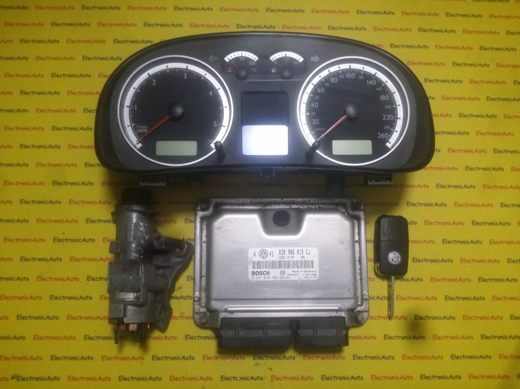 Kit pornire Vw Bora 038906019CJ, 0281010302
