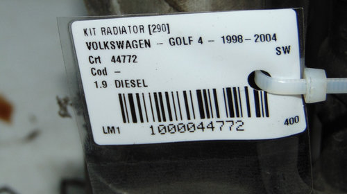 Kit radiatoare Volkswagen GOlf 4, motor 