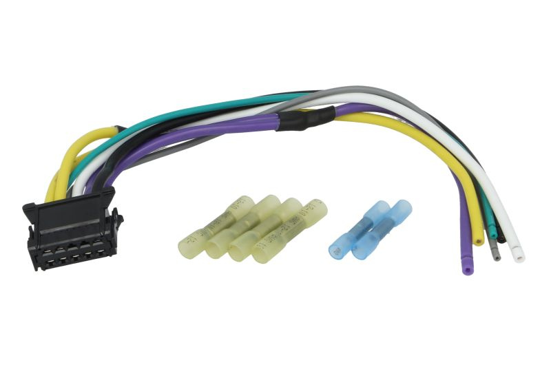 Kit repar. cabluri, ventilat. habitaclu(sist.preincalz.motor Harness wire for heater resistor 250mm number of pins: 8 15 6 cables quick-couplers with glue no cover RENAULT GRAND SCENIC II SCENIC II 1.4-2.0 d 06.03-06.09 AKUSAN K06W022AKN