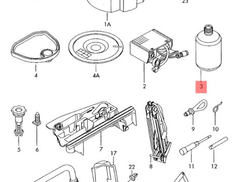 Kit reparatie pana Audi A4 B7 (8E)Avant 2008 2.0 TDI OEM 8E0012619