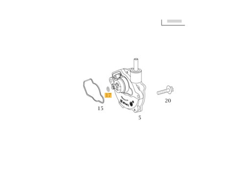 Kit reparatie pompa vacuum Mercedes CLK 200 Kompressor / C classe Kompressor