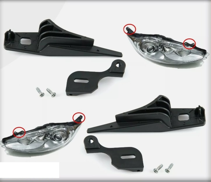Kit reparatie prindere faruri Ford Fiesta Mk7 An de producție 2008-2013 SET stanga si dreapta