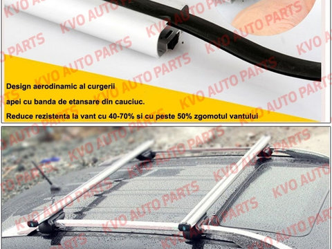 Kit / Set bare portbagaj cu cheie Dacia Dokker (5 locuri) 2012-->2021 - Aluminiu - K20