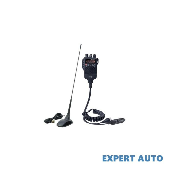 Kit statie radio cb pni escort hp 62 si antena pni extra 48 cu magnet inclus, asq, rf gain #7