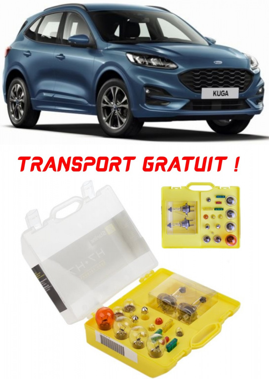 Kit trusa Set becuri H7 compatibila cu Ford Kuga III din 2019 - 2021 , bec far, semnalizare , pozitie, iluminare numar, frana, plafoniera, stop frana Set-bec-H7-113