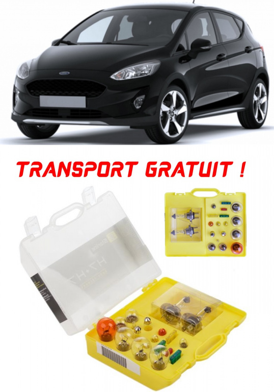 Kit trusa Set becuri H7 compatibila cu Ford Fiesta VI din 2008 - 2017 , bec far, semnalizare , pozitie, iluminare numar, frana, plafoniera, stop frana Set-bec-H7-107