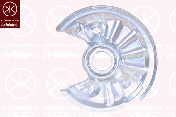 KLOKKERHOLM protectie stropire,disc frana 9531877 montare Axa spate stanga la VW PASSAT B8 (3G2, CB2) 2014 2015 2016 2017 2018 2019 2020 2021 2022 2023 2024 2025
