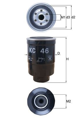KNECHT filtru combustibil KC46 la MAZDA MPV I (LV) 1996 1997 1998 1999