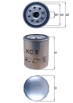 KNECHT filtru combustibil KC5 la masina TOYOTA CRESSIDA limuzina (_X6_) 1980 1981 1982 1983 1984 1985