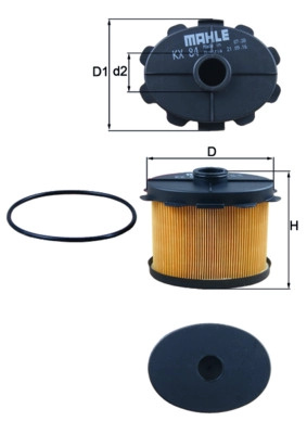 KNECHT filtru combustibil KX84D compatibil cu TOYOTA COROLLA Liftback (_E11_) 2000 2001 2002