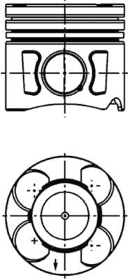 KOLBENSCHMIDT Piston 41289600 la masina FIAT GRANDE PUNTO (199_) 199 A2.000 1248cc 76cp 56kW 2005 2006 2007 2008 2009 2010 2011 2012 2013 2014