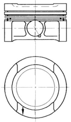 KOLBENSCHMIDT Piston 94503700 la AUDI A4 B5 Avant (8D5) ADP; AHL; ANA; ARM 1595cc 100cp 74kW 1994 1995 1996 1997 1998 1999 2000 2001