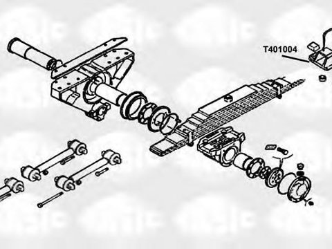 Lagar, fixare ax - SASIC T401004