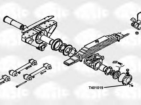 Lagar, fixare ax - SASIC T401019