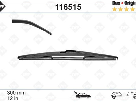 Lamela stergator 116515 SWF pentru Mitsubishi Outlander Bmw Seria 1 Nissan Cube Hyundai I20 Nissan March Nissan Micra Nissan Pathfinder Mitsubishi I Nissan Murano Nissan Note CitroEn C-crosser Mitsubishi Grandis Nissan Armada Bmw X5 Honda Accord Mits