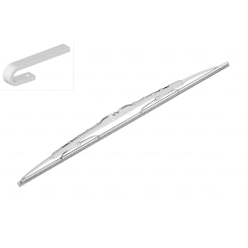 Lamela stergator 480mm/19in Alfa Romeo, Audi, Chevrolet, Citroen, Fiat, Ford, Honda, Hyundai, Jeep, Kia, Lancia, Lexus, Mazda, Nissan, Opel, Renault, Seat, Skoda, Ssangyong, Subaru, Suzuki, Toyota, VW, Volvo, fata, dreapta, standard, adaptor U, BOSCH