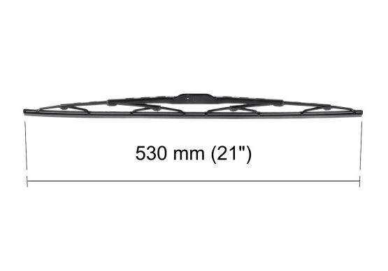 Lamela stergator 530mm/21in Alfa Romeo, Audi, BMW, Chevrolet, Citroen, Fiat, Ford, Jaguar, Jeep, Kia, Lancia, Land Rover, Mazda, Mercedes, Nissan, Opel, Peugeot, Porsche, Renault, Seat, Skoda, Suzuki, Toyota, VW, Volvo, fata, dreapta, standard, MOTGU