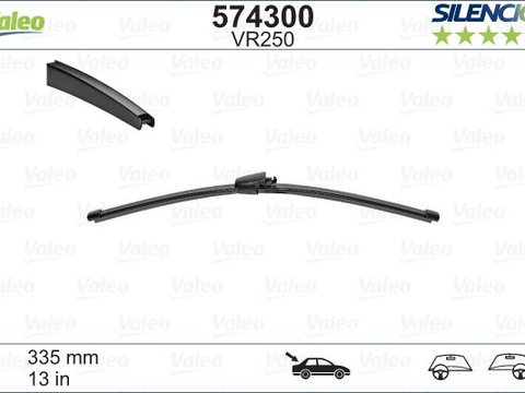 Lamela stergator 574300 VALEO pentru Seat Ibiza Skoda Praktik Skoda Roomster Vw Golf Vw Jetta Vw Tiguan Skoda Fabia Vw Touareg Vw Rabbit Seat Altea Vw Bora Vw Vento