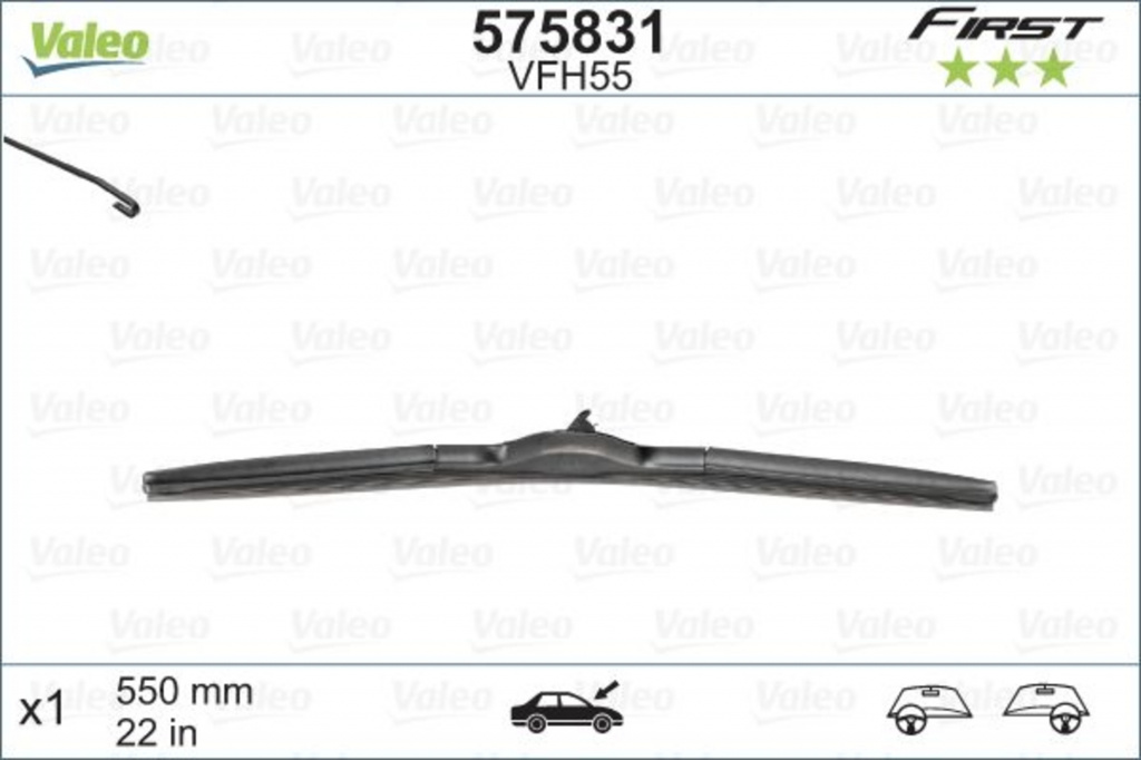 Lamela stergator 575831 VALEO pentru Hyundai Grand Hyundai I10