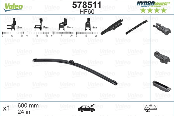 Lamela stergator # Audi Q5 2011 2012 2013 2014 2015 2016 2017 2018 2019 2020 2021 2022 2023 2024 2025 # 578511 # VALEO