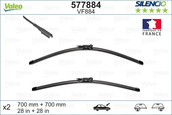 Lamela stergator fata Valeo FORD USA EDGE 2014-202