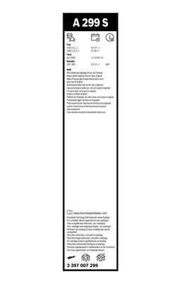 Lamela stergator # Fiat 500 2008 2009 2010 2011 20