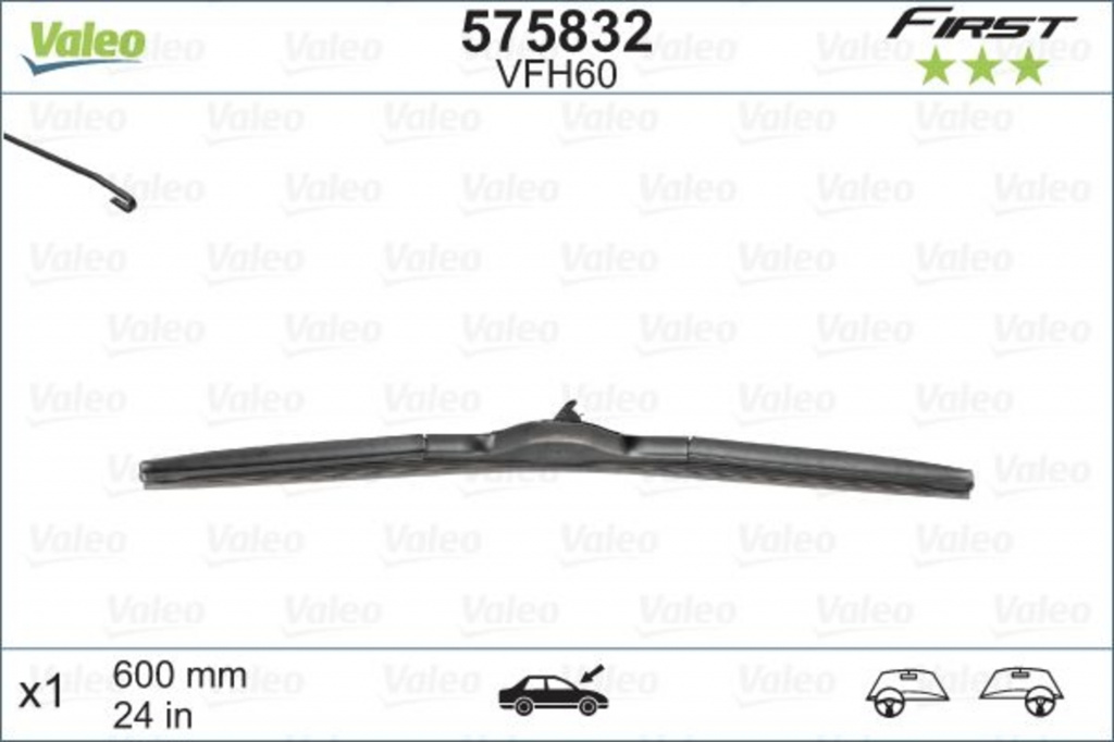 Lamela stergator # Hyundai Ix35 2012 2013 2014 2015 2016 2017 2018 2019 2020 2021 2022 2023 2024 2025 # 575832 # VALEO