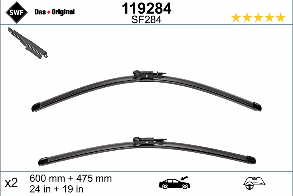 Lamela stergator SWF montare fata 119284 model ALPINA D3 (G20) 2020 2021 2022 2023 2024 2025