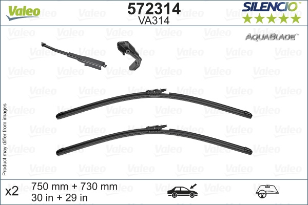 Lamela stergator VALEO 572314 pentru FORD S-MAX (CJ, WA6) 2015-2025