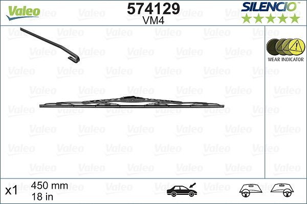 Lamela stergator VALEO 574129