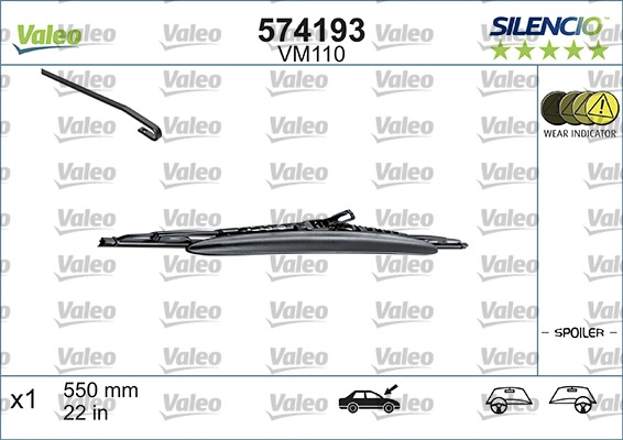 lamela stergator VALEO 574193 pentru AUD