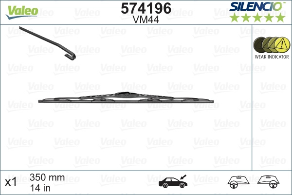lamela stergator VALEO 574196 pentru mas