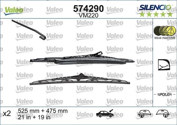lamela stergator VALEO 574290 montare fa